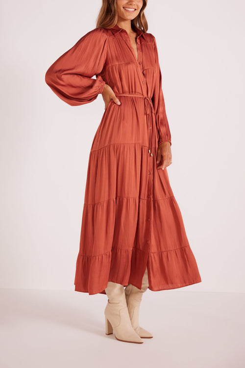 Hannah Tiered Midi Dress