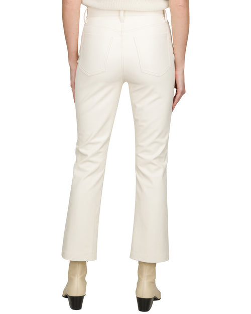 HW Slim Kick in Cream Faux Leather