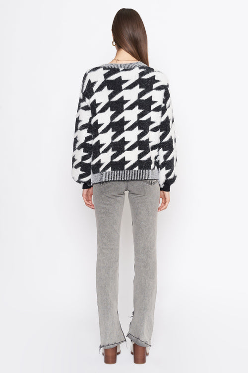 Alana Houndstooth Cardi