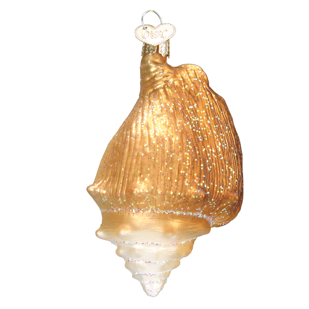 Golden Seashell Ornament