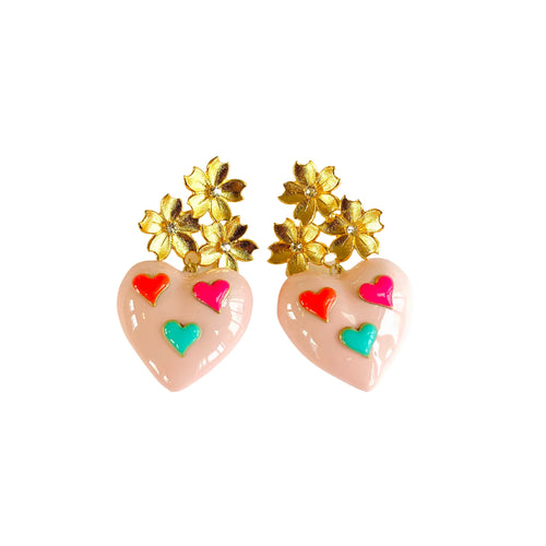 Candy Heart Earrings