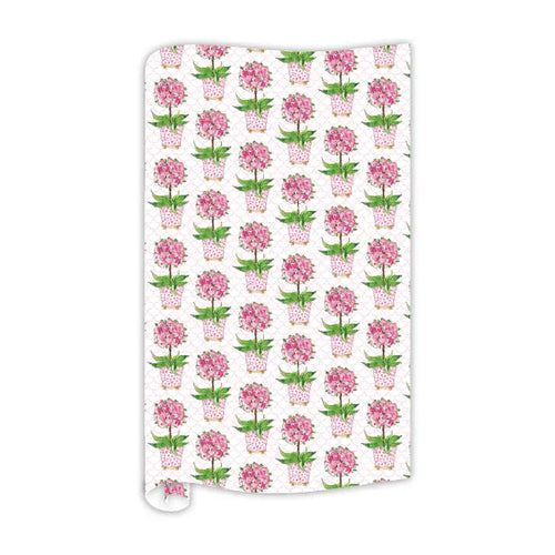 Pink Roses in Cache Pot Gift Wrap