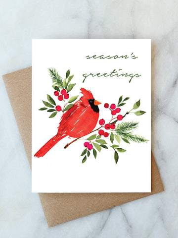 Welcome Sweet Baby Girl Greenery Card