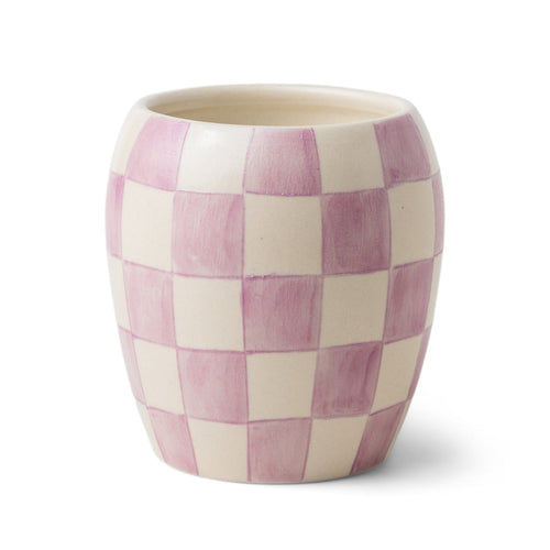 Purple Checkmate Candle - Lavender Mimosa