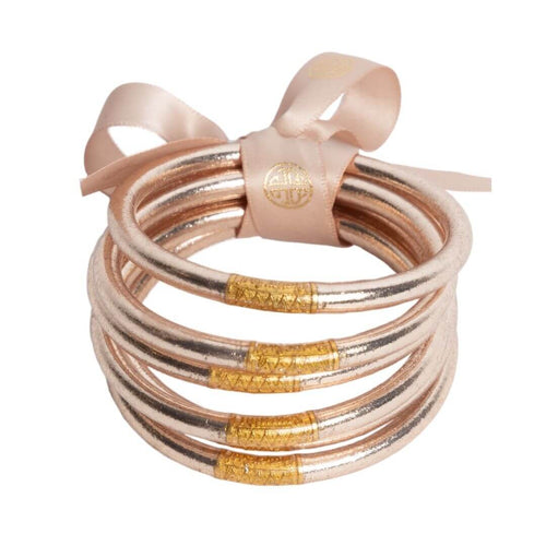 Champagne All Weather Bangles - Set of 6