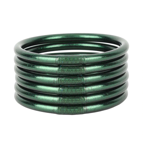 Frond Green All Weather Bangles - Set of 6