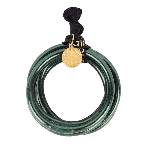 Frond Green All Weather Bangles - Set of 6