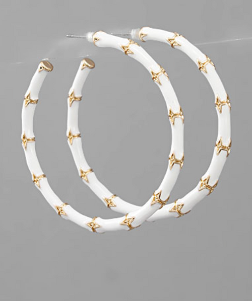 Crisscross Bamboo Earrings