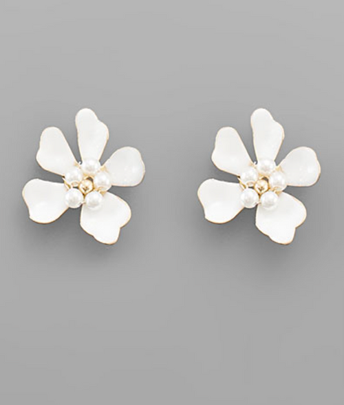 Dainty Floral Stud Earrings