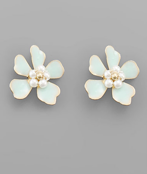 Dainty Floral Stud Earrings
