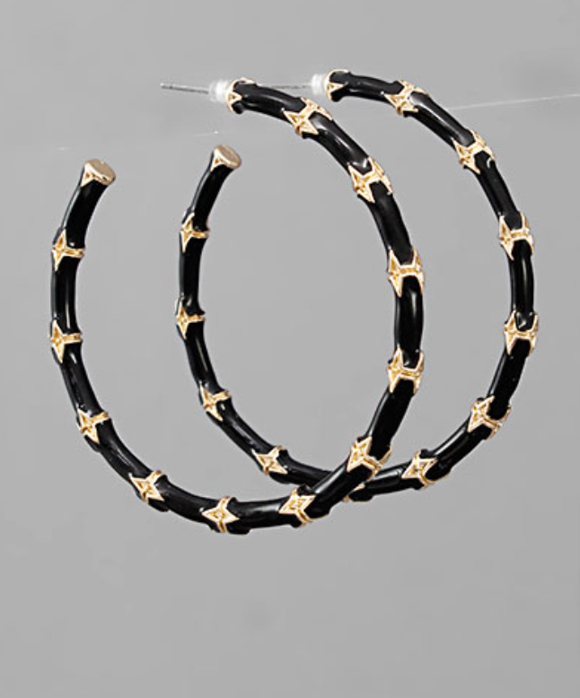 Crisscross Bamboo Earrings