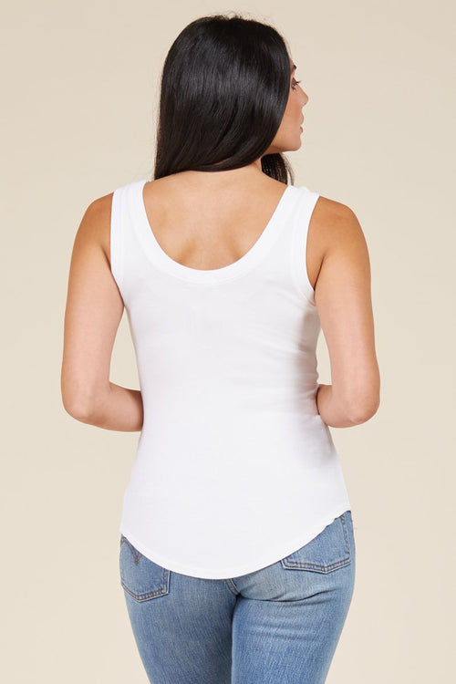 You Rib Tank - White