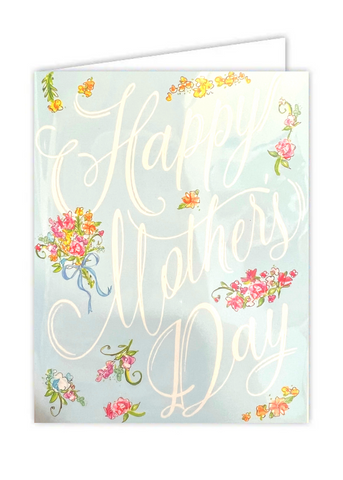 Welcome Sweet Baby Girl Greenery Card