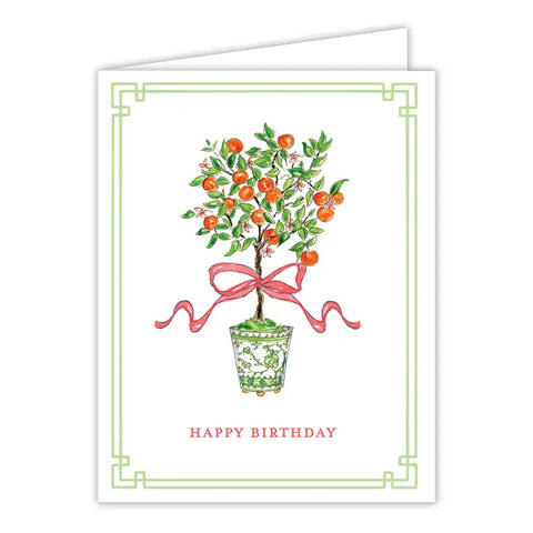 Welcome Sweet Baby Girl Greenery Card