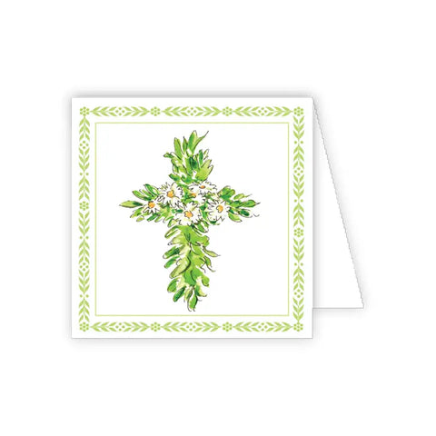 Welcome Sweet Baby Girl Greenery Card