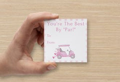 Best By "Par" Valentine Insert Cards